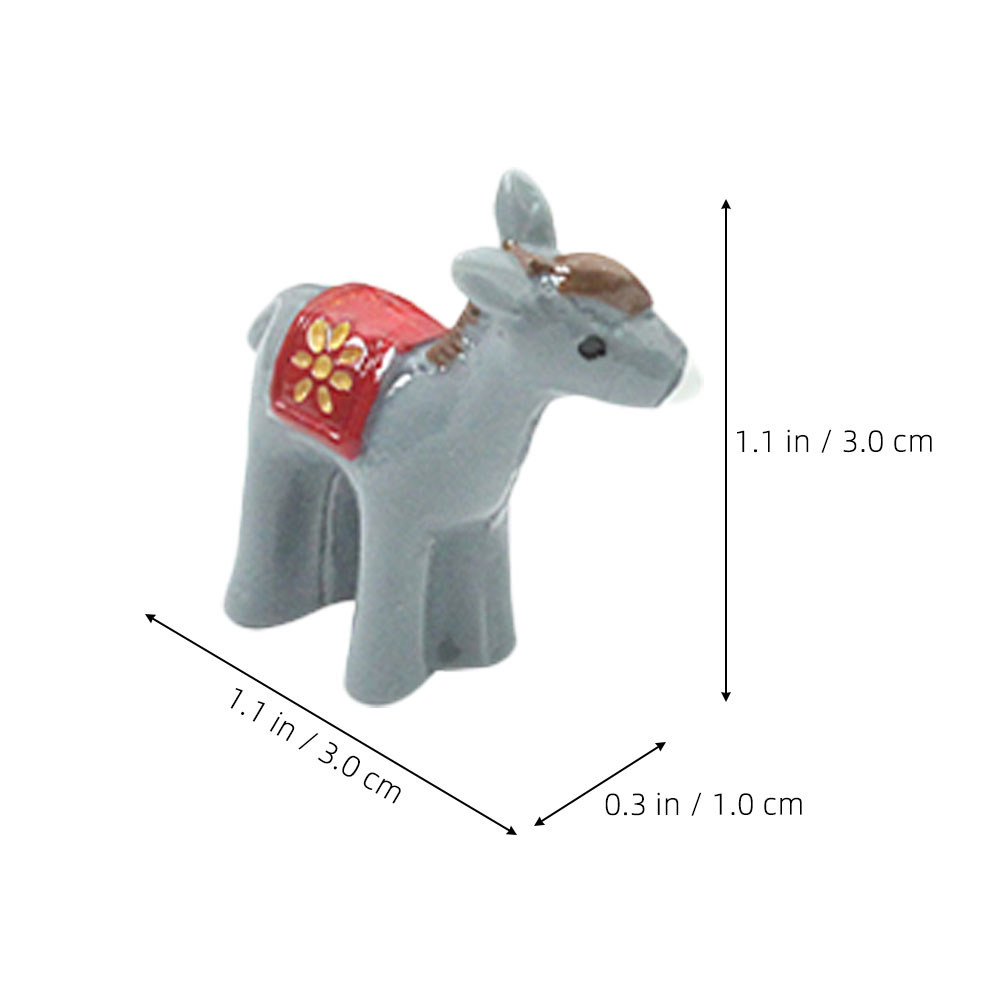 12Pcs Resin Mini Donkey Garden - огляд і ціна Bonsai Garden Landscape Design