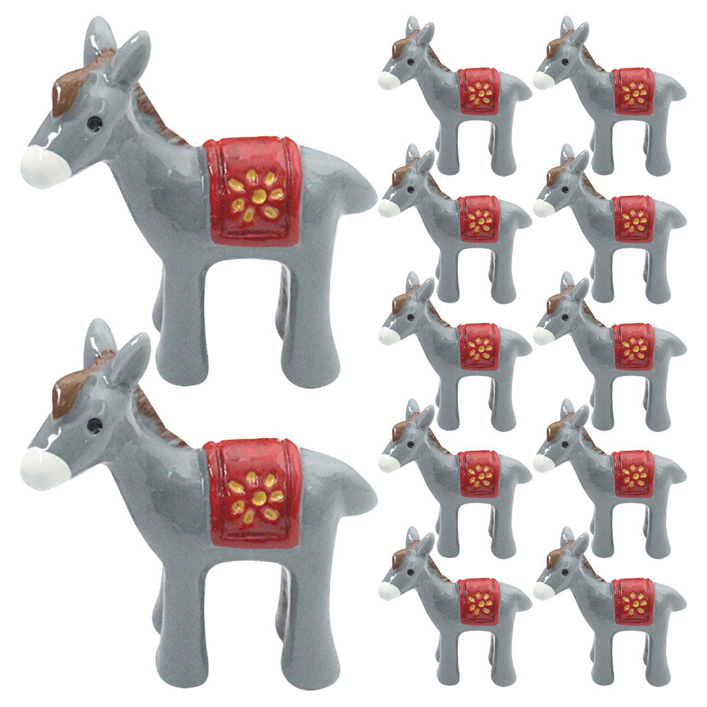 12Pcs Resin Mini Donkey Garden - огляд і ціна Bonsai Garden Landscape Design