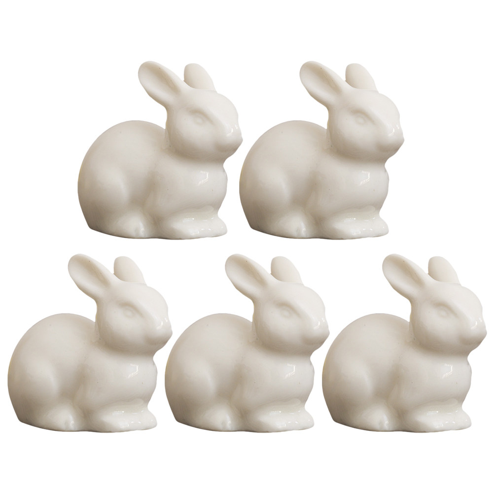 5Pcs Small Ceramic Rabbit Deco - огляд і ціна Bonsai Garden Landscape Design