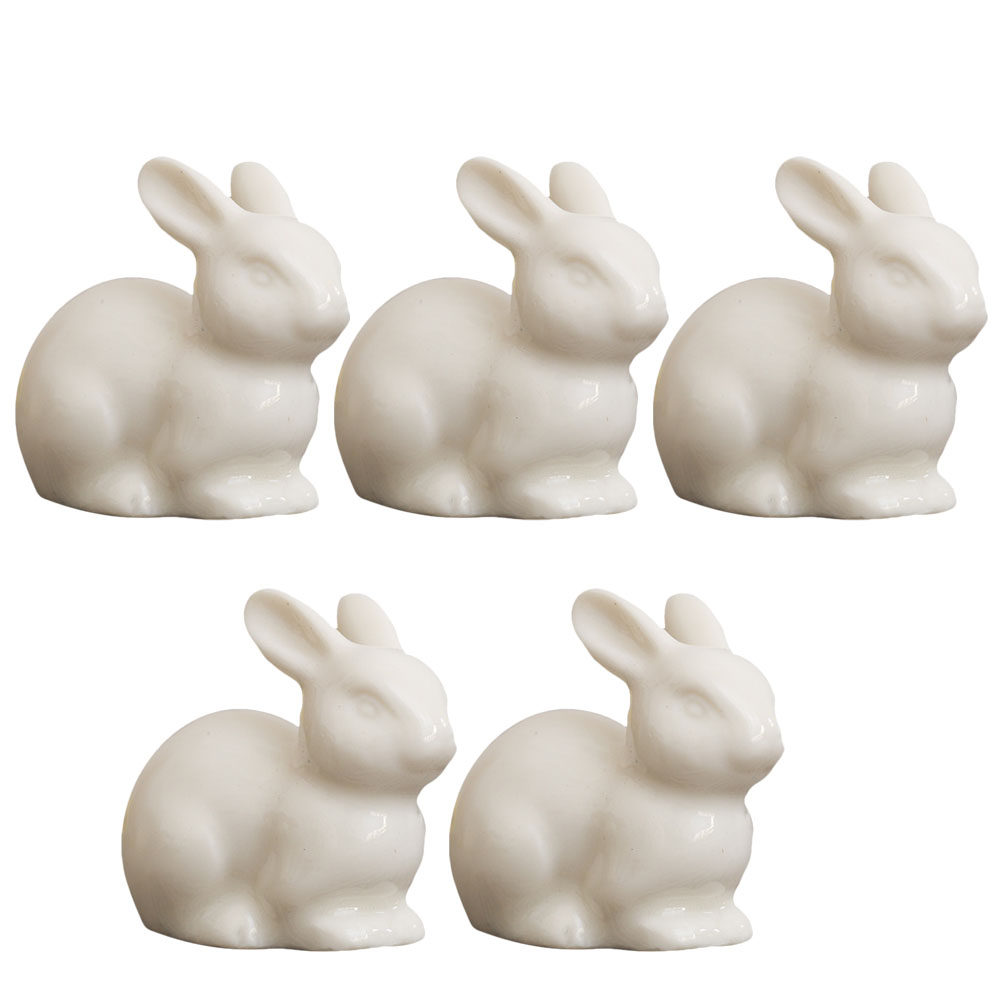 5Pcs Small Ceramic Rabbit Deco - огляд і ціна Bonsai Garden Landscape Design